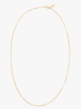 Clare V paperclip charm chain gold vermeil NWT $145